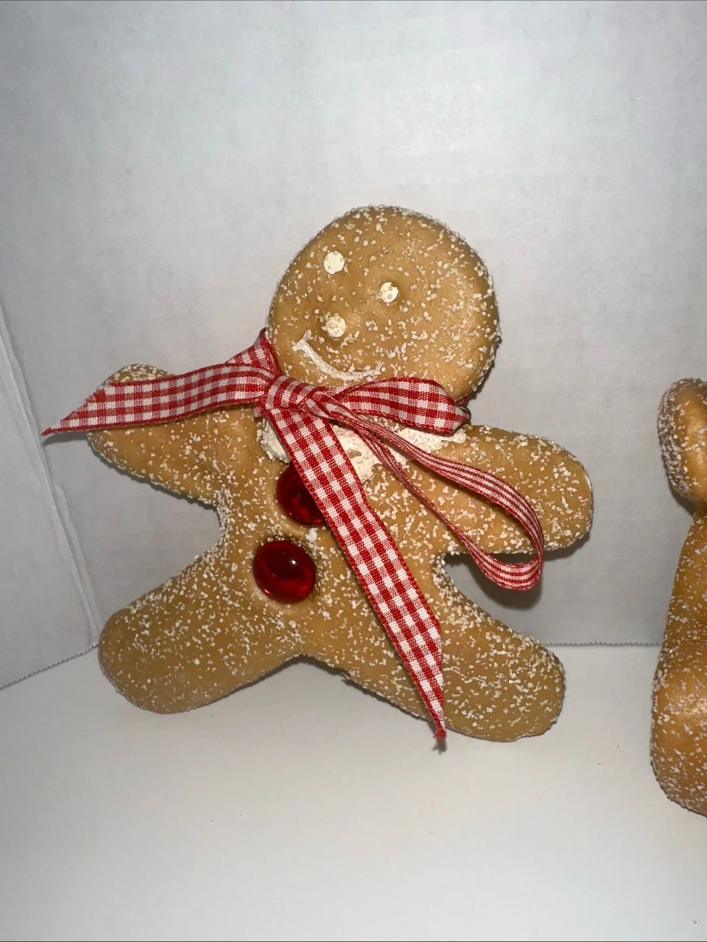 Set of 3 Gingerbread Cookie Ornaments 6”